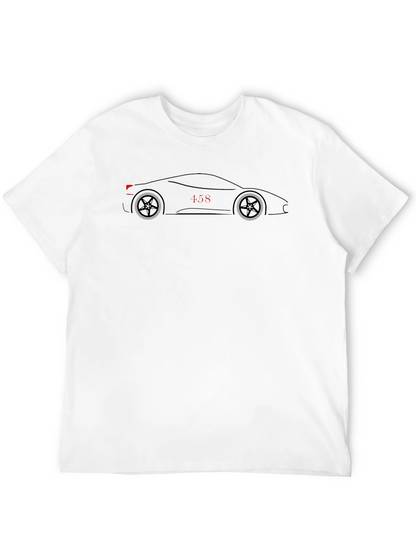 Ferrari 458 Silhouette T-Shirt - Classic Car Tee