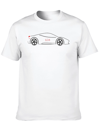 Ferrari 458 Silhouette T-Shirt - Classic Car Tee