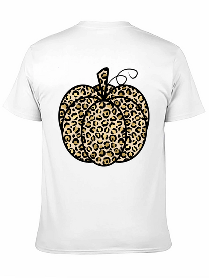Leopard Print Pumpkin T-Shirt