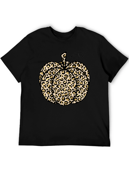 Leopard Print Pumpkin T-Shirt