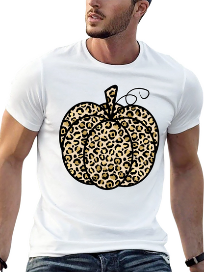 Leopard Print Pumpkin T-Shirt