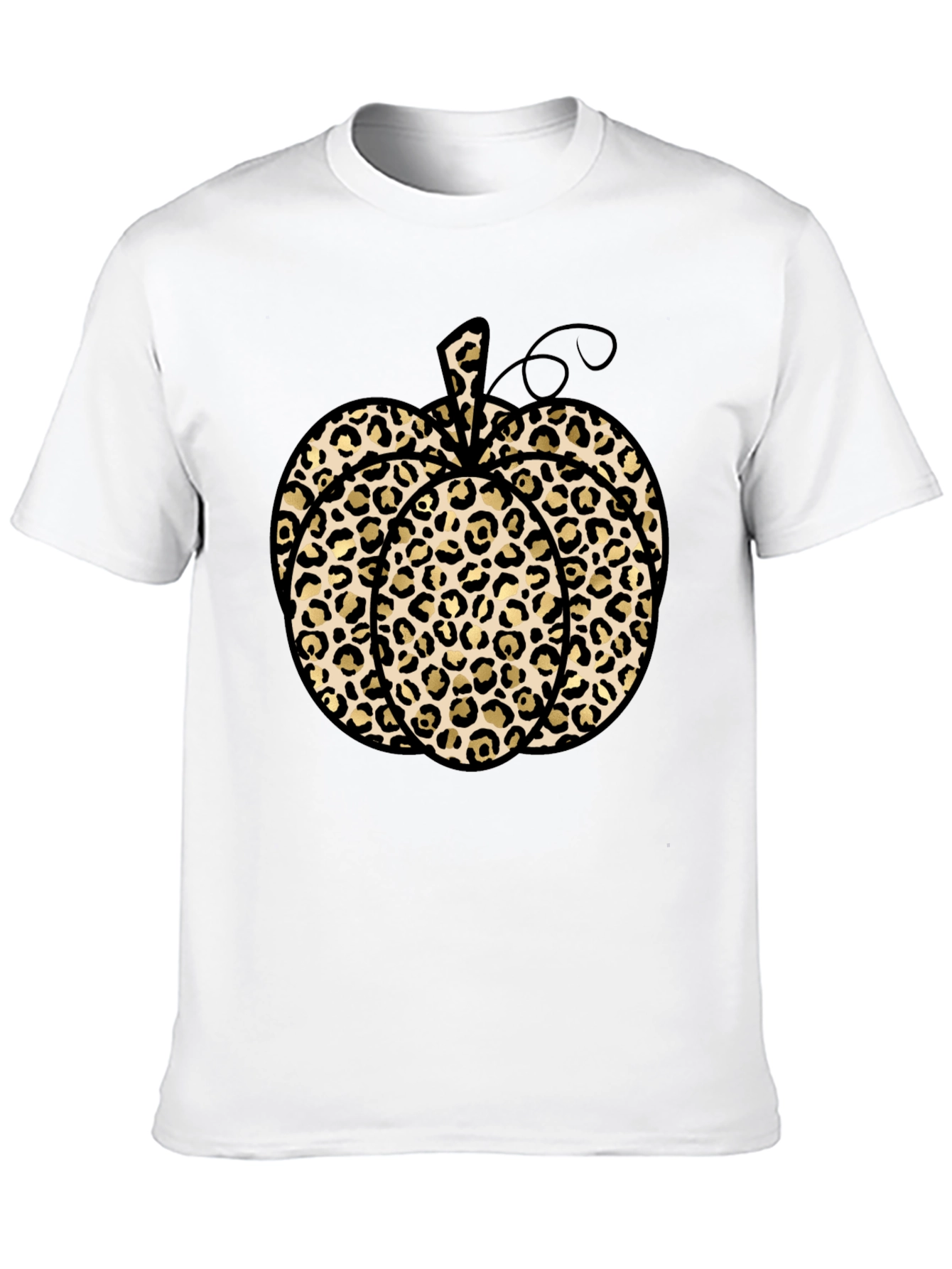 Leopard Print Pumpkin T-Shirt