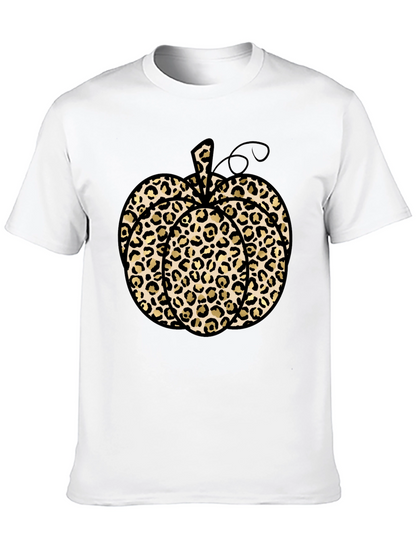 Leopard Print Pumpkin T-Shirt