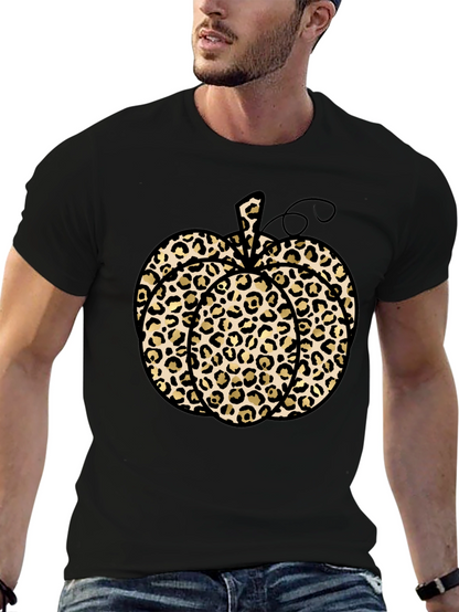 Leopard Print Pumpkin T-Shirt
