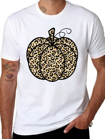 Leopard Print Pumpkin T-Shirt