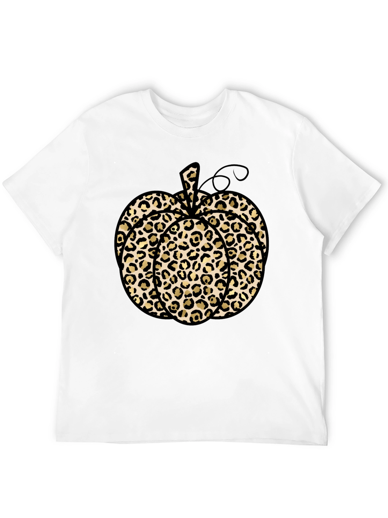 Leopard Print Pumpkin T-Shirt
