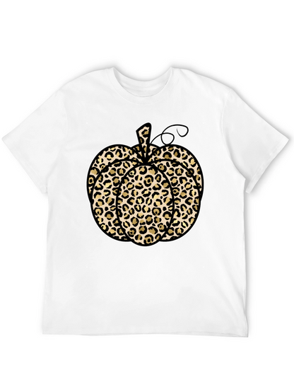 Leopard Print Pumpkin T-Shirt