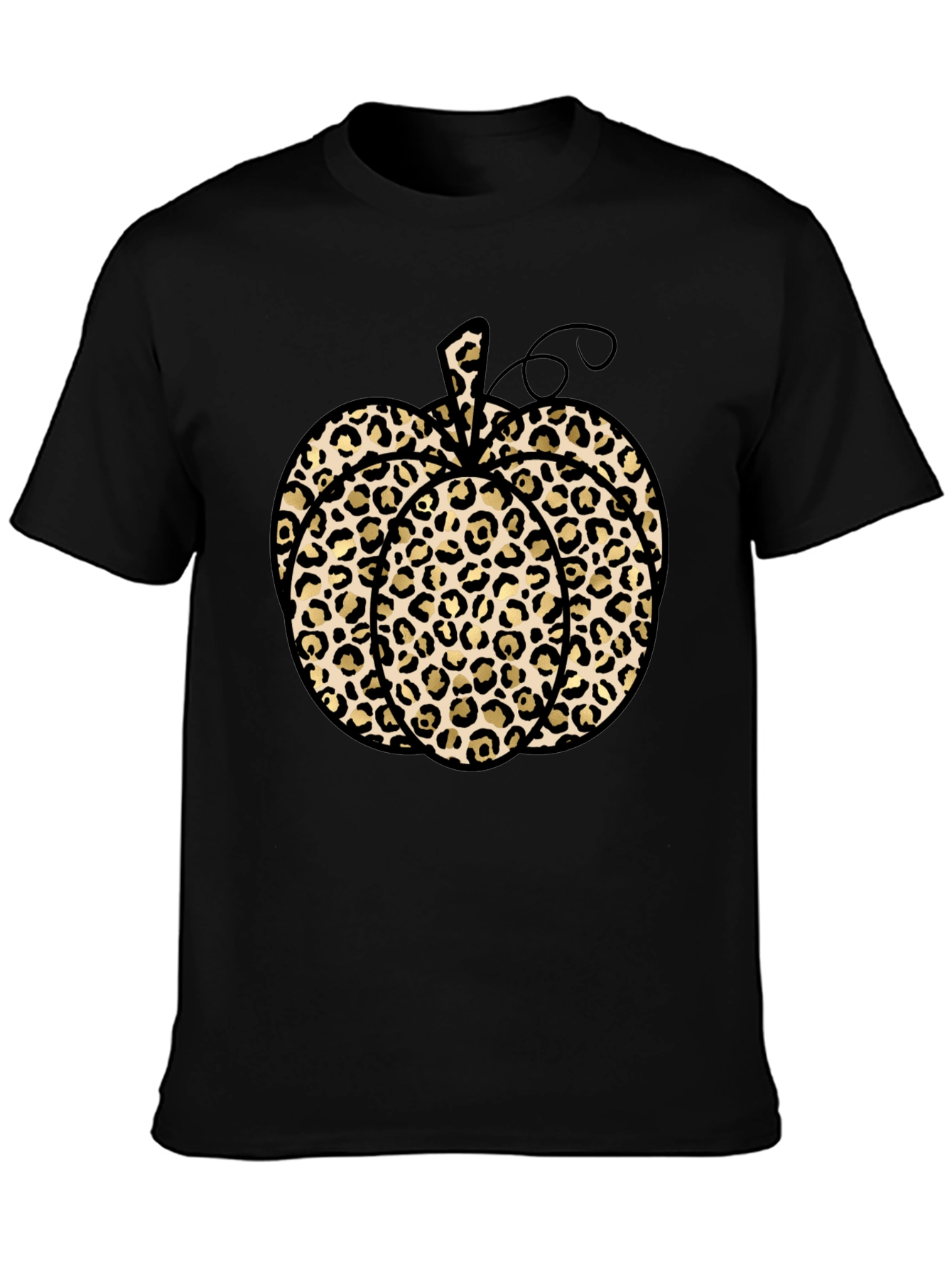 Leopard Print Pumpkin T-Shirt