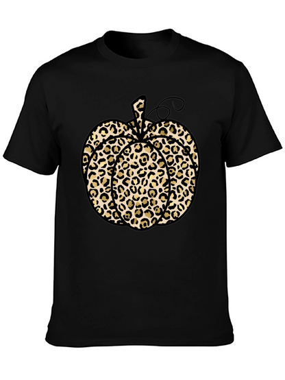 Leopard Print Pumpkin T-Shirt