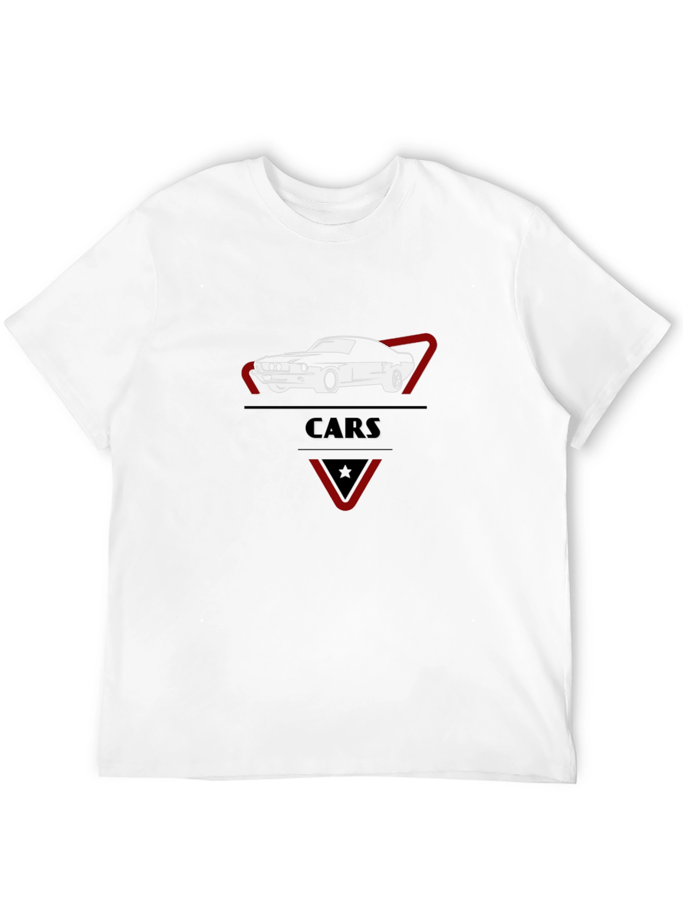 Classic Car Graphic Tee - Stylish Black Cotton T-Shirt