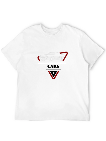 Classic Car Graphic Tee - Stylish Black Cotton T-Shirt