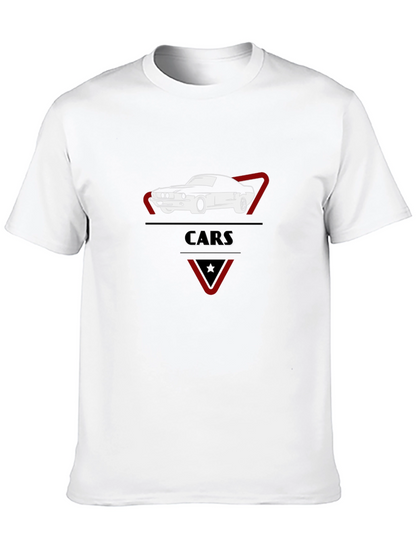Classic Car Graphic Tee - Stylish Black Cotton T-Shirt
