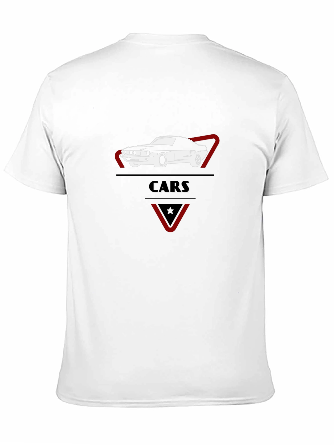 Classic Car Graphic Tee - Stylish Black Cotton T-Shirt