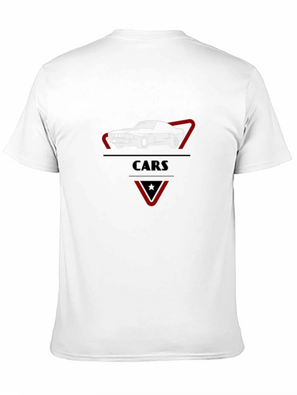 Classic Car Graphic Tee - Stylish Black Cotton T-Shirt