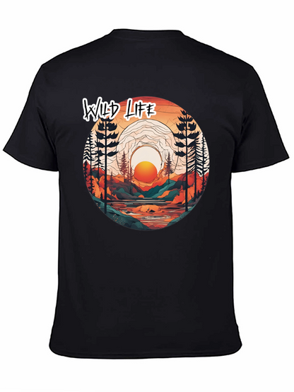 Wild Life Graphic Tee - Nature Scene T-Shirt