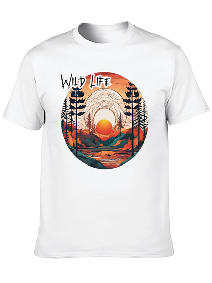 Wild Life Graphic Tee - Nature Scene T-Shirt