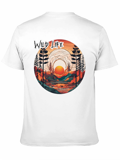 Wild Life Graphic Tee - Nature Scene T-Shirt