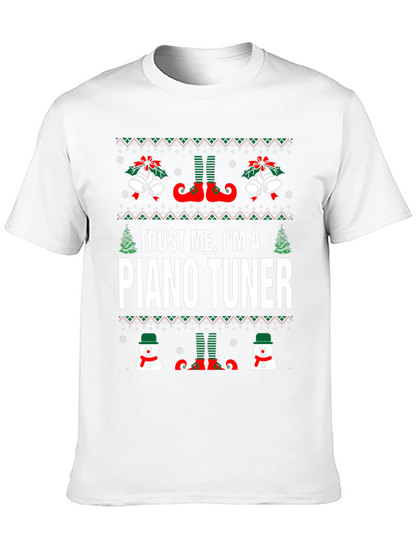 Trust Me Im A Piano Tuner Christmas T-Shirt
