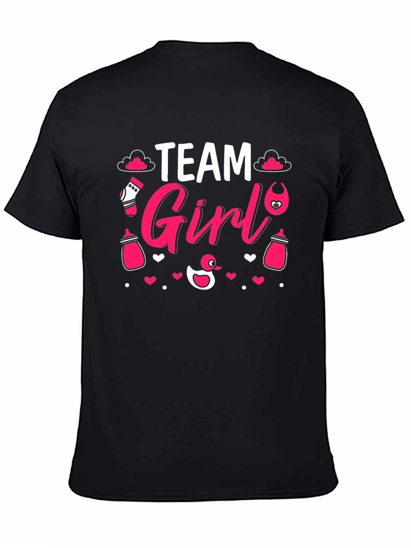 Team Girl Gender Reveal T-Shirt - Baby Shower Tee