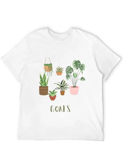 Plant Goals Graphic Tee - Unisex Black T-Shirt