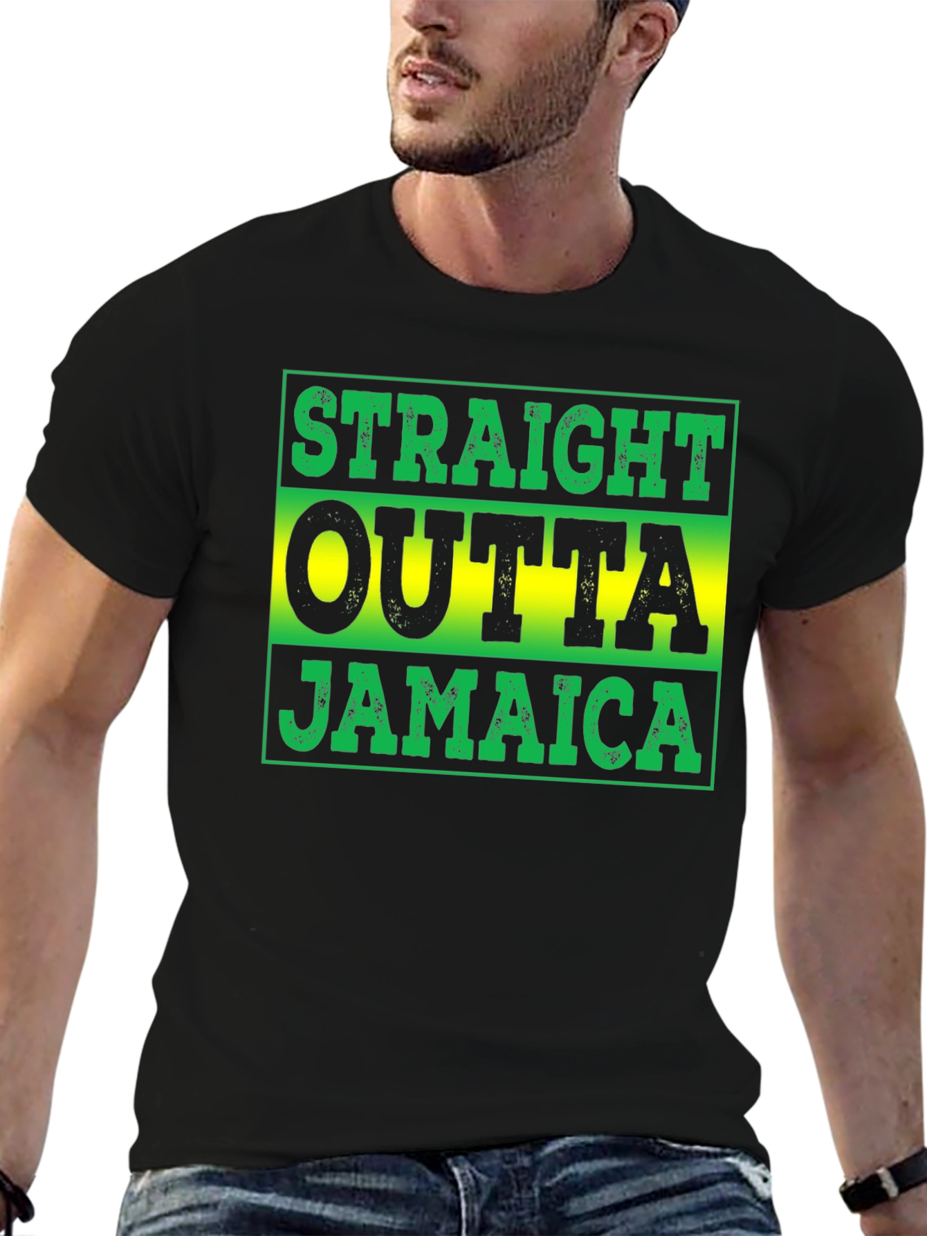 Straight Outta Jamaica Graphic T-Shirt