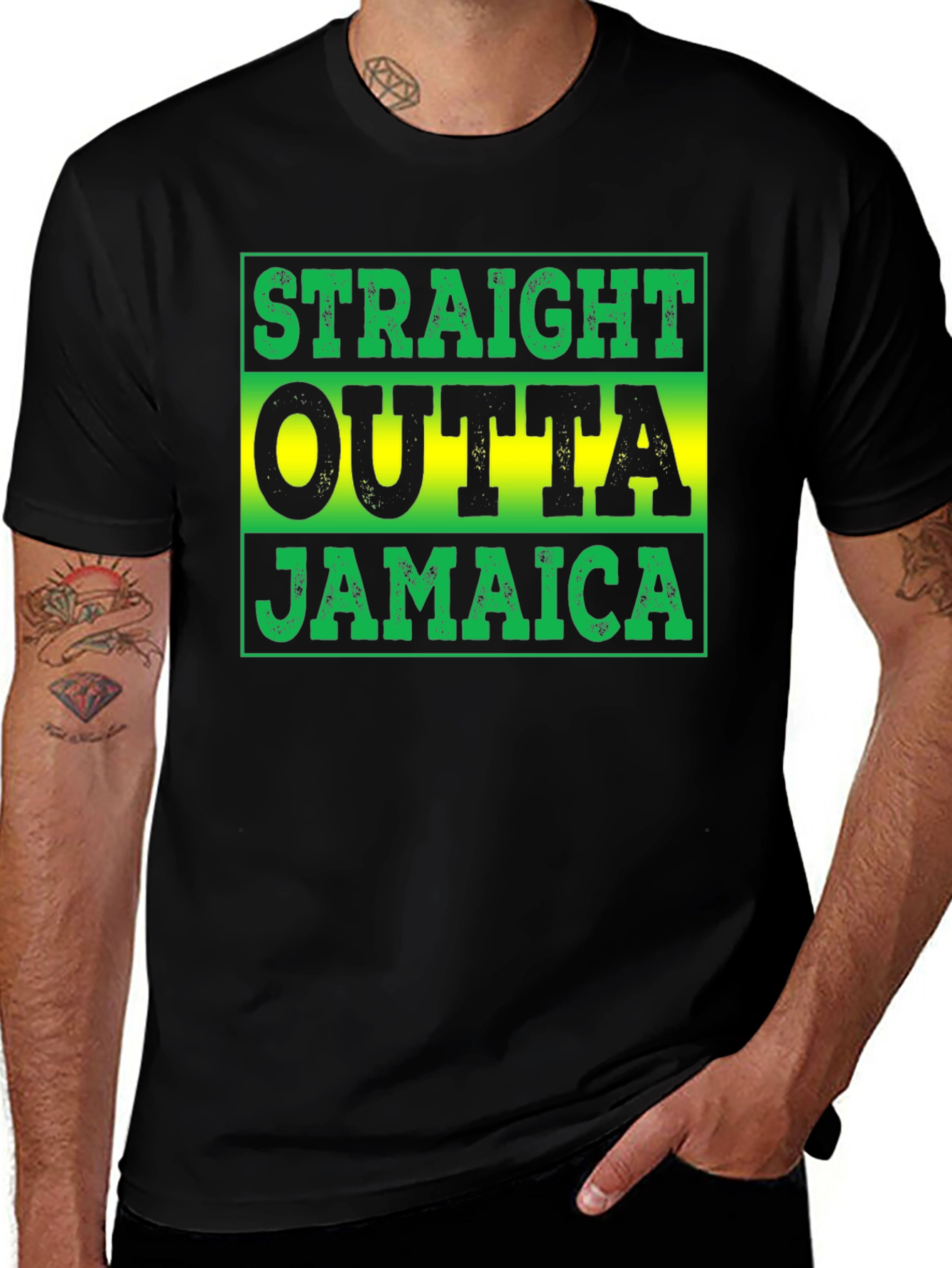 Straight Outta Jamaica Graphic T-Shirt