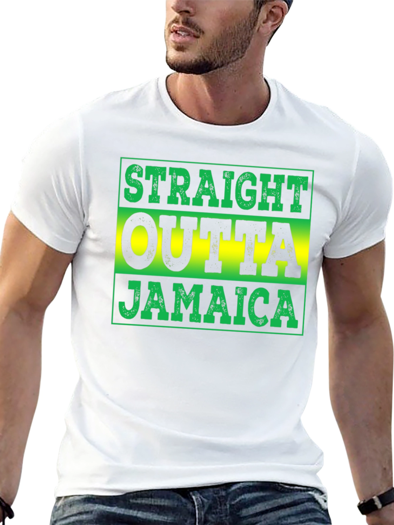 Straight Outta Jamaica Graphic T-Shirt