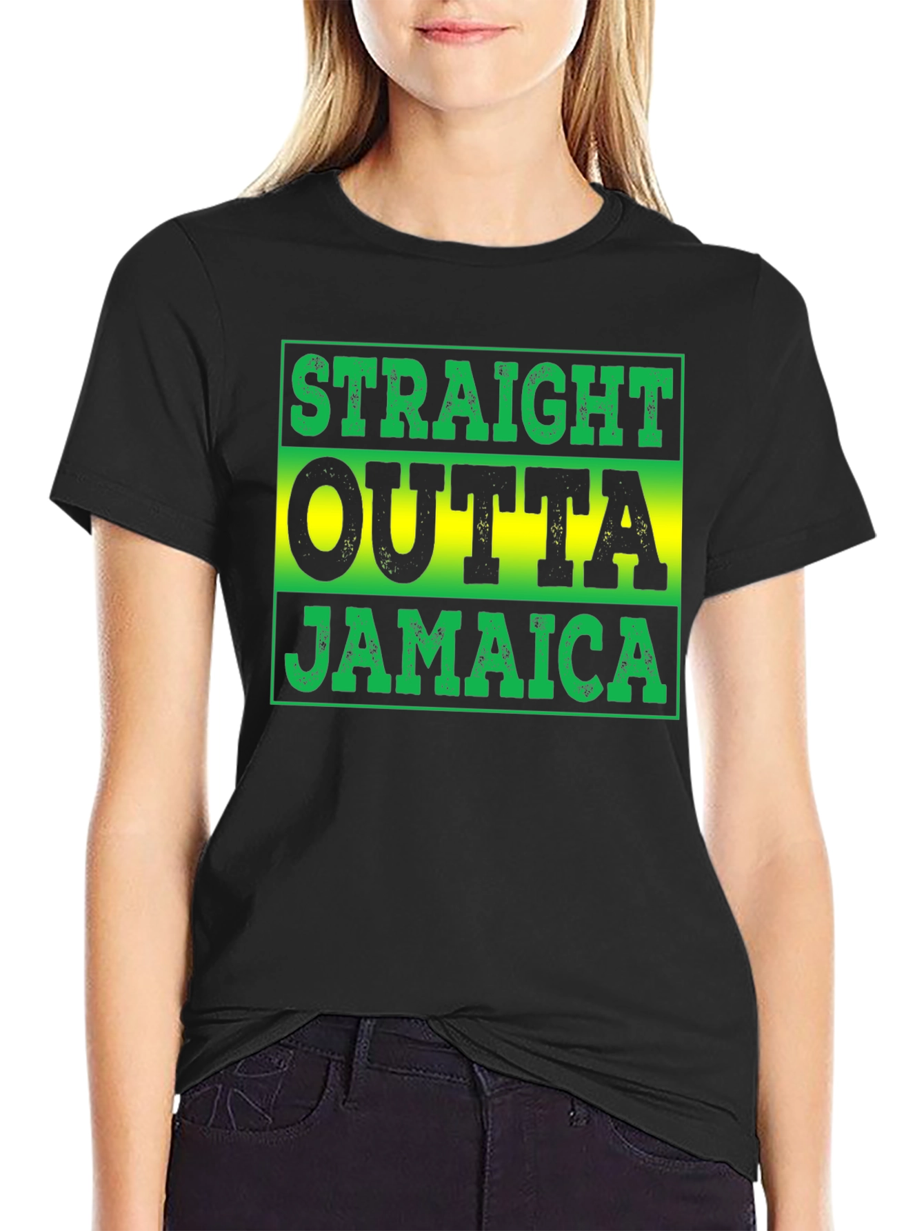 Straight Outta Jamaica Graphic T-Shirt