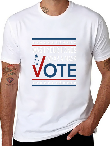 Wash Your Hands Wear A Mask Vote T-Shirt