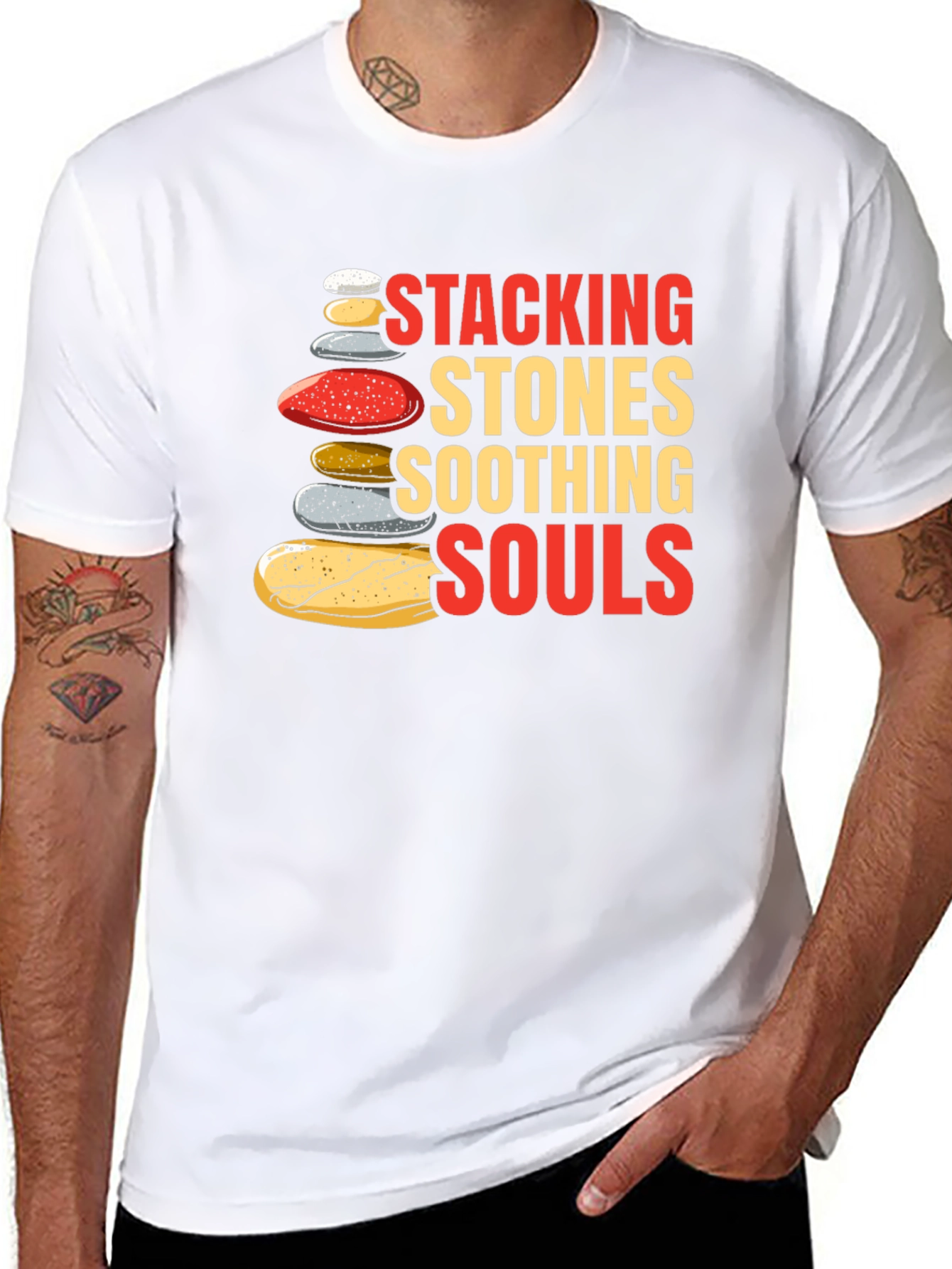Stacking Stones Soothing Souls Graphic T-Shirt