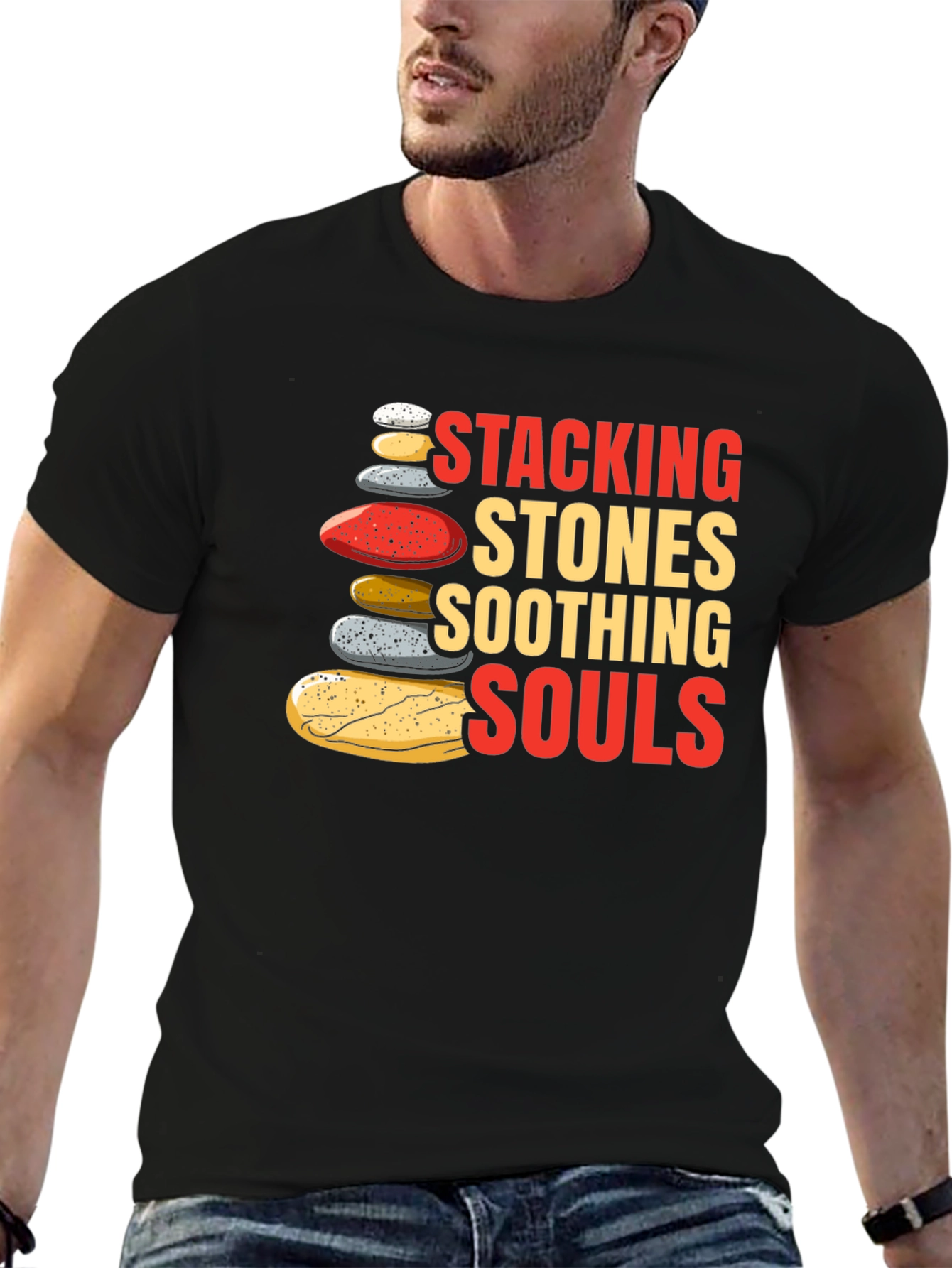 Stacking Stones Soothing Souls Graphic T-Shirt