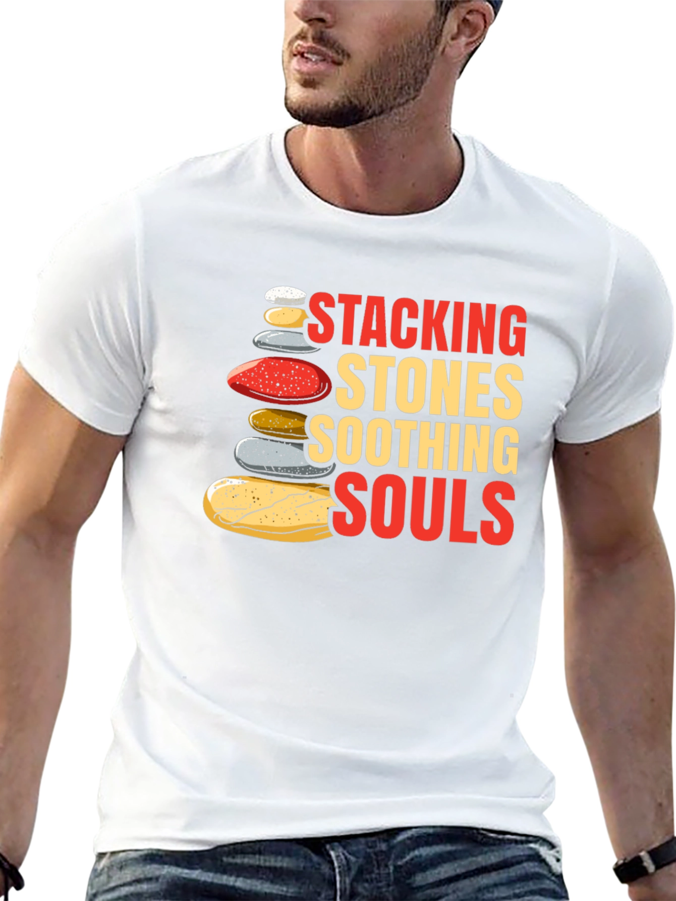 Stacking Stones Soothing Souls Graphic T-Shirt
