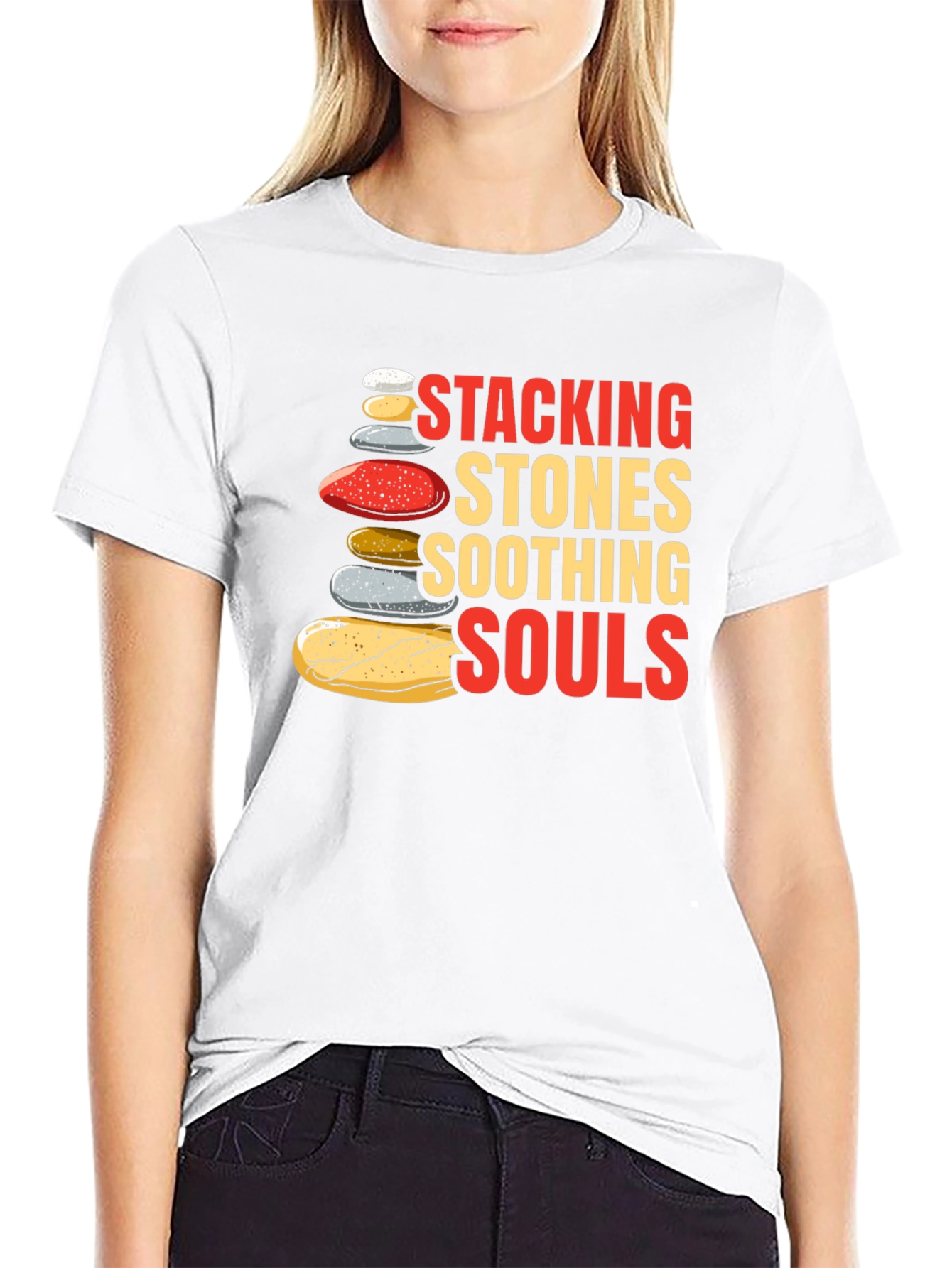 Stacking Stones Soothing Souls Graphic T-Shirt