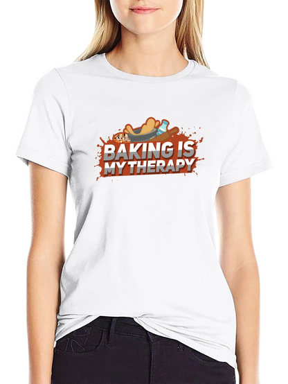 Baking is My Therapy Graphic T-Shirt