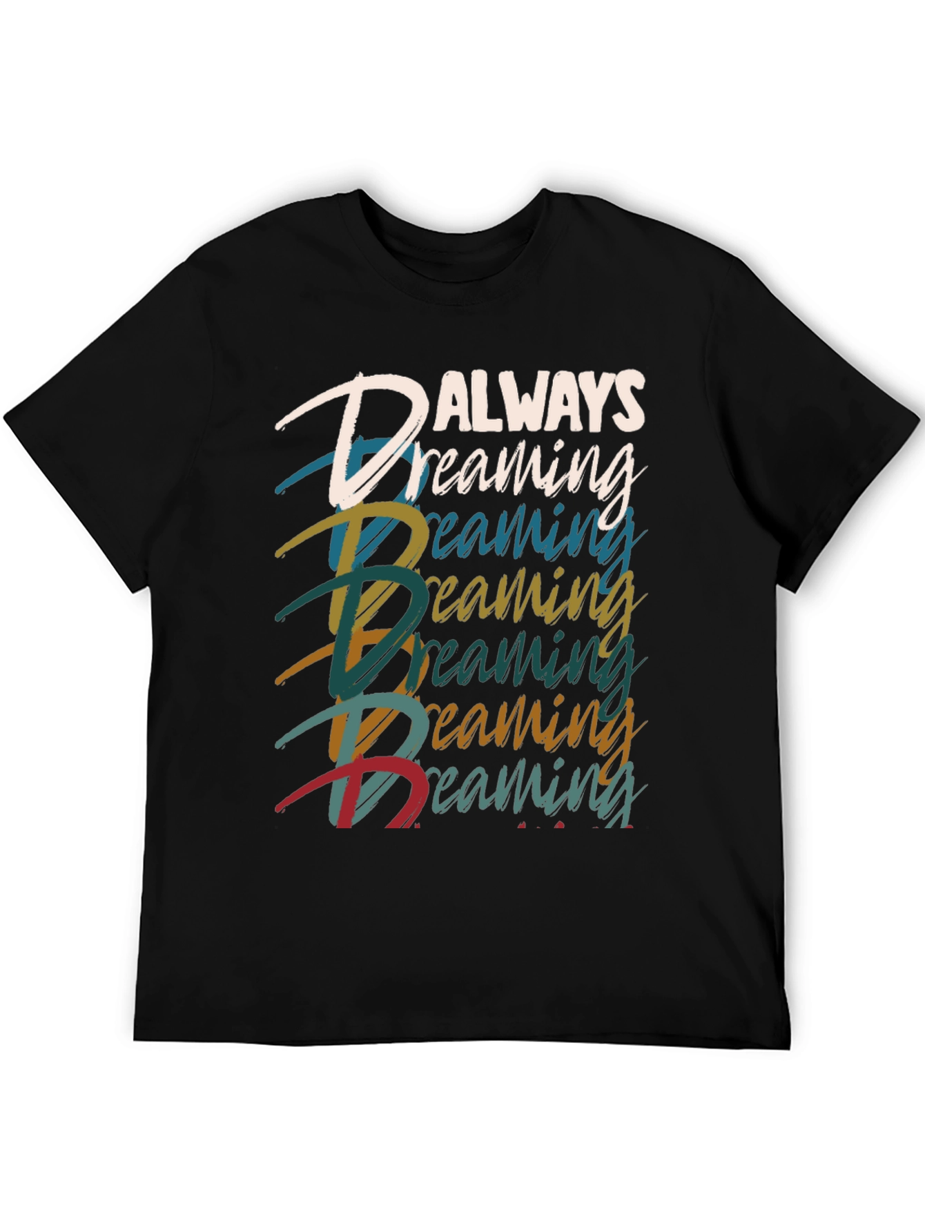 Always Dreaming Graphic Tee - Black Casual T-Shirt