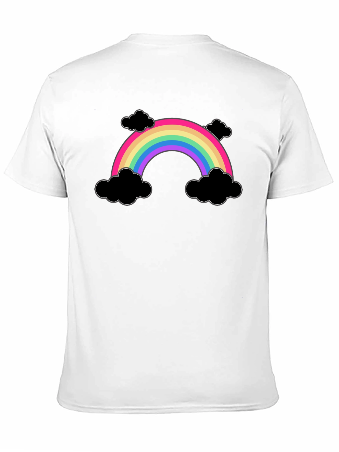 Rainbow and Clouds Graphic T-Shirt