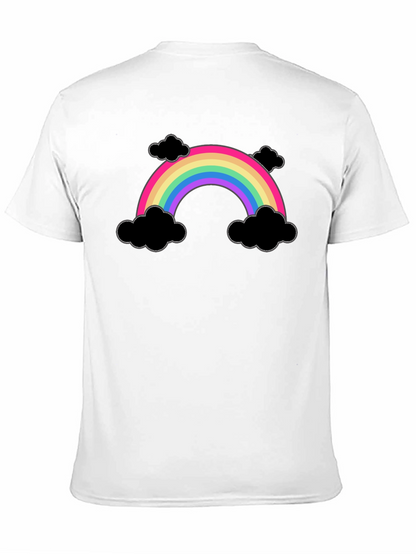 Rainbow and Clouds Graphic T-Shirt