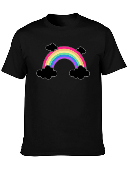 Rainbow and Clouds Graphic T-Shirt