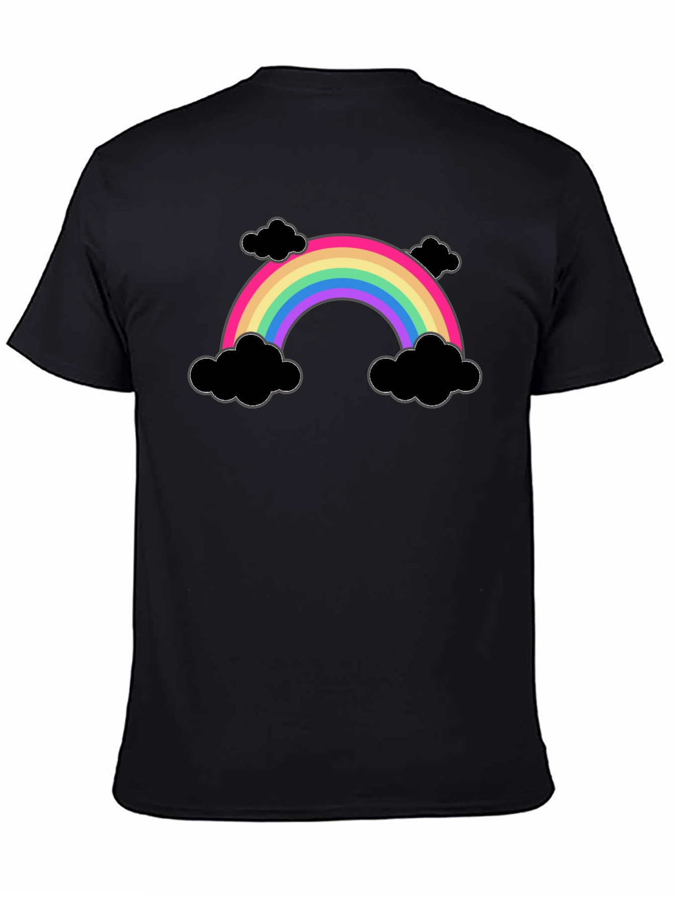Rainbow and Clouds Graphic T-Shirt