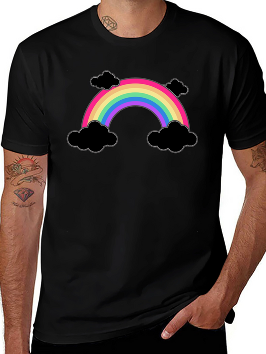 Rainbow and Clouds Graphic T-Shirt