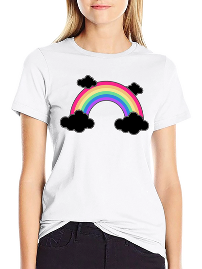 Rainbow and Clouds Graphic T-Shirt