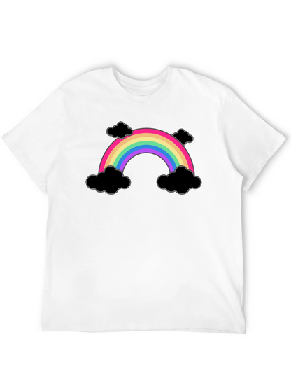 Rainbow and Clouds Graphic T-Shirt