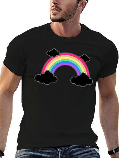 Rainbow and Clouds Graphic T-Shirt