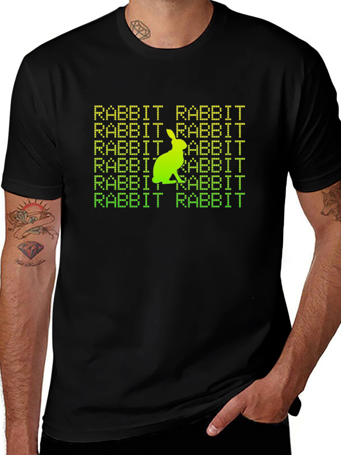 Rabbit Rabbit Graphic Tee - Lucky Charm Shirt