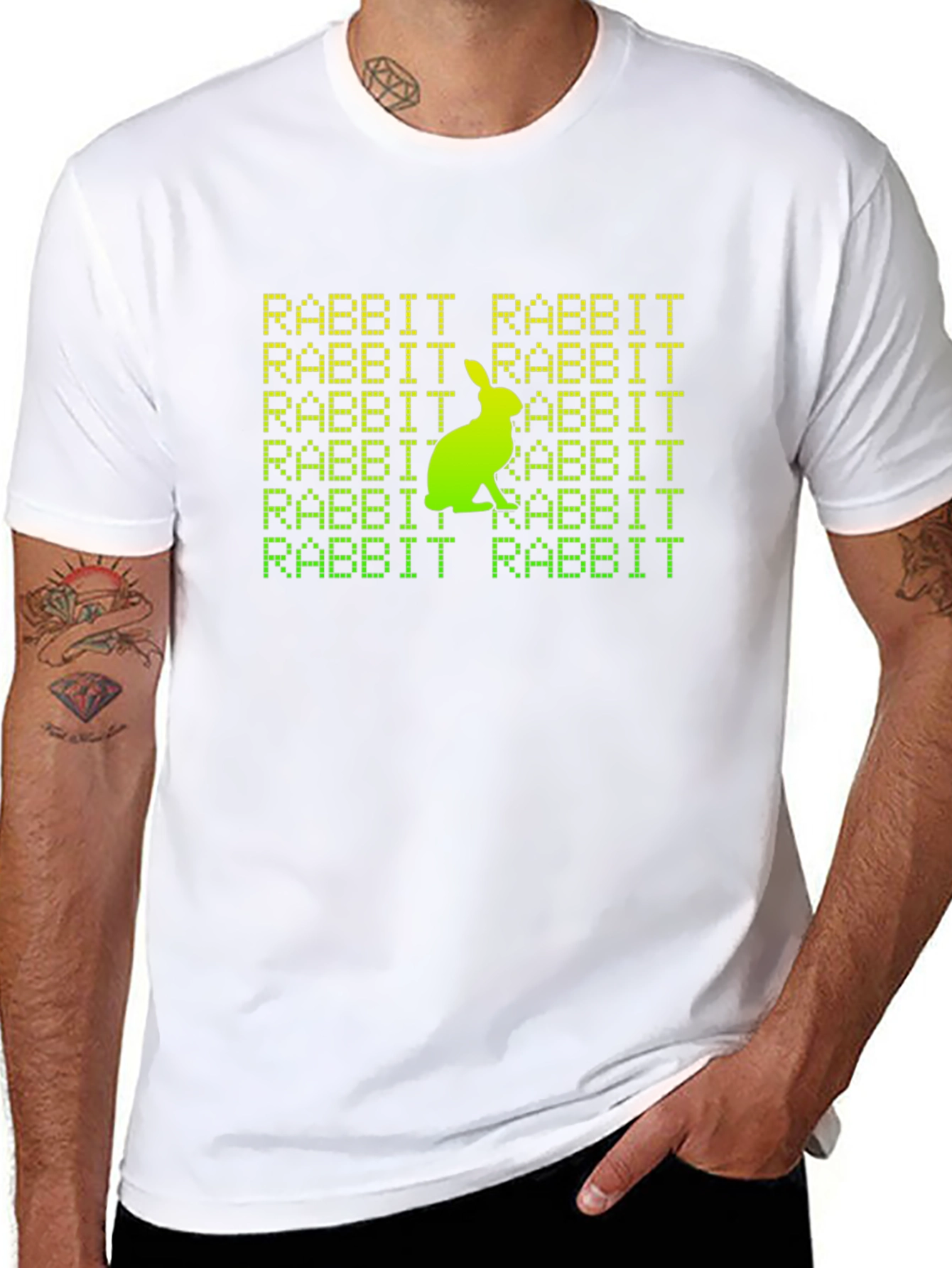 Rabbit Rabbit Graphic Tee - Lucky Charm Shirt