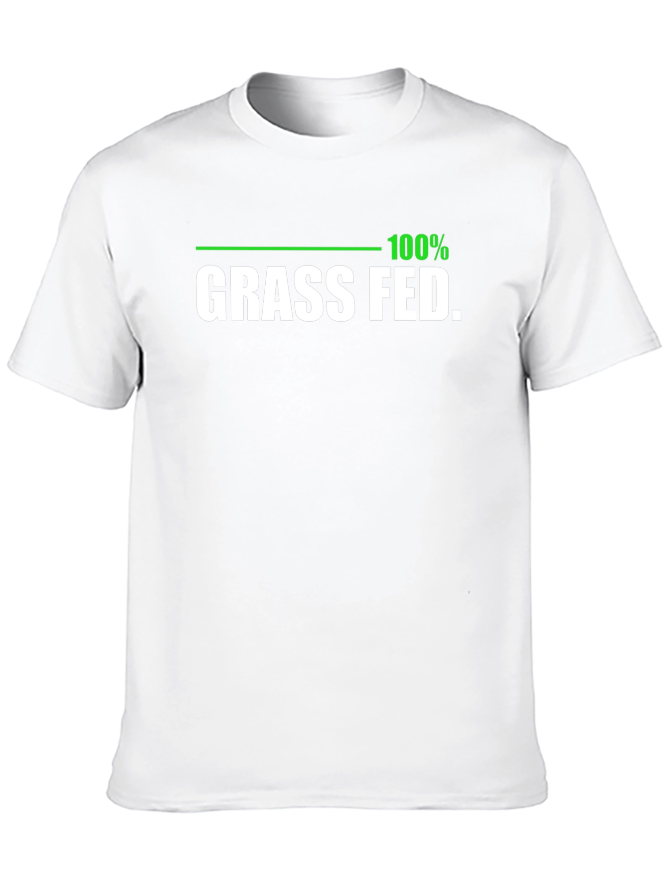 100% Grass Fed Black T-Shirt - Organic Funny