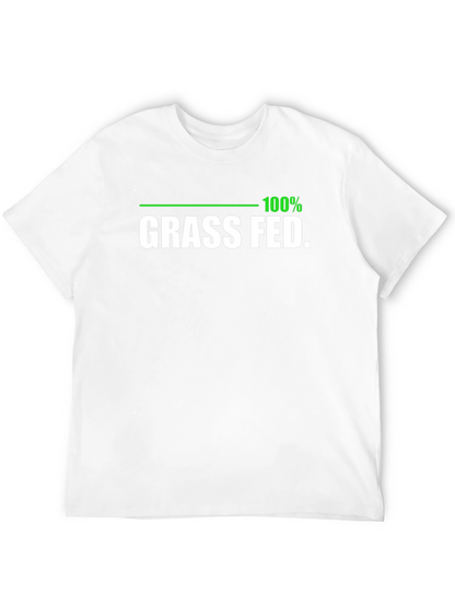 100% Grass Fed Black T-Shirt - Organic Funny