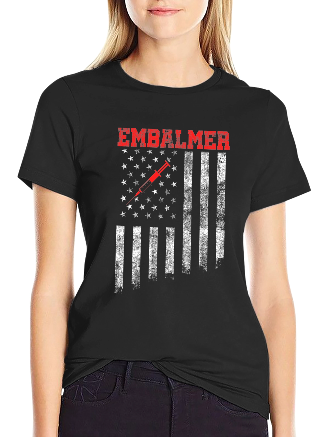 Embalmer American Flag T-Shirt
