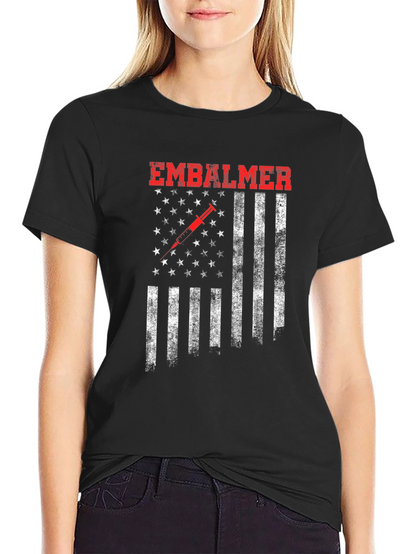 Embalmer American Flag T-Shirt