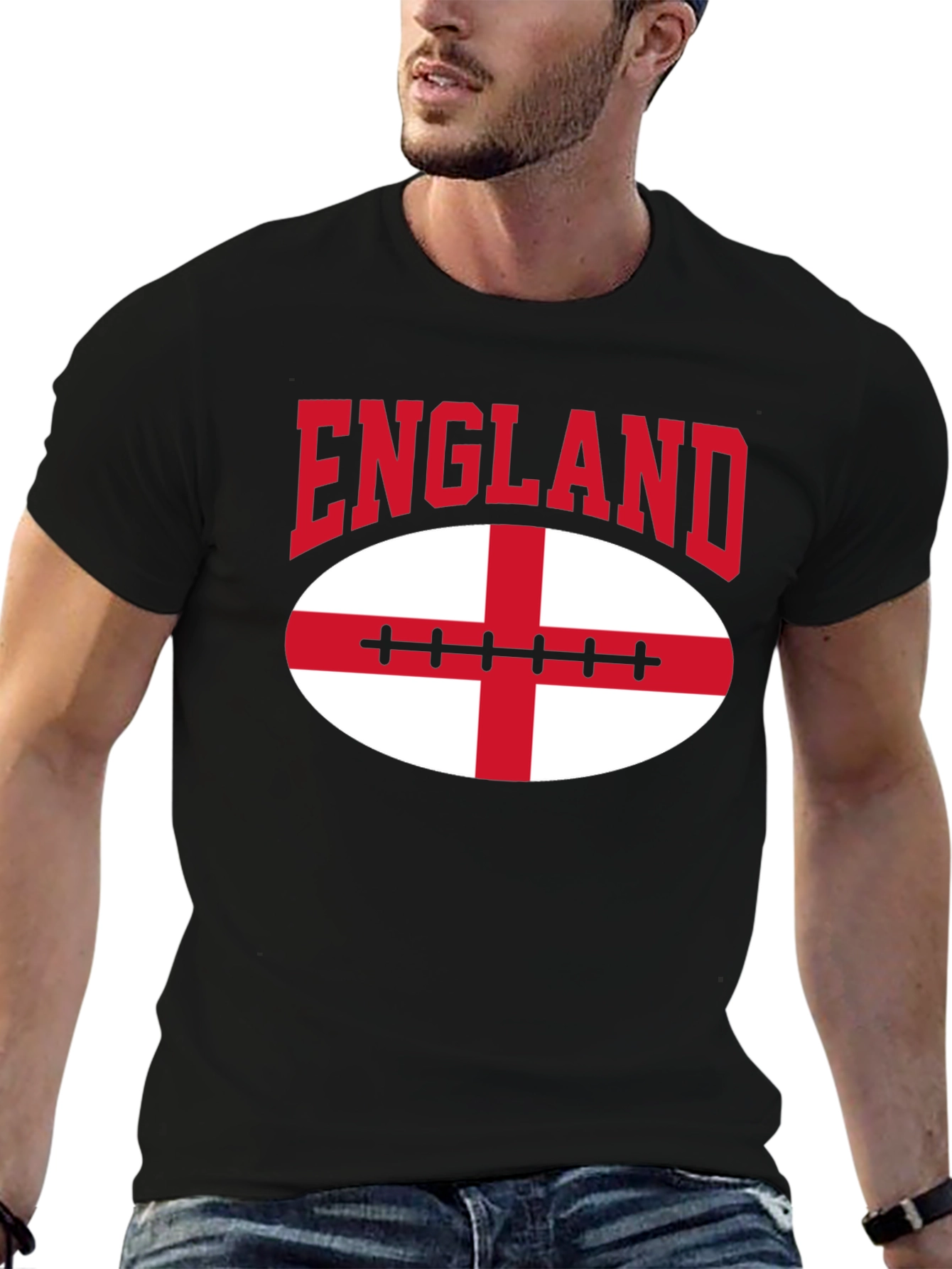 England Rugby Football T-Shirt - Black